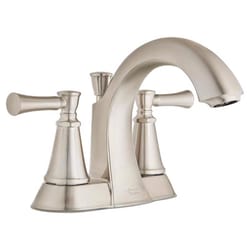 American Standard Chancellor Brushed Nickel Mediterranean Centerset Bathroom Sink Faucet 4 in.