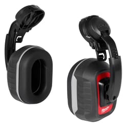 Milwaukee Bolt 26 dB Plastic PPE Ear Muffs Black/Red 1 pk
