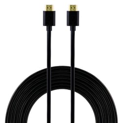 GE 12 ft. L HDMI Cable With Ethernet 3.5 mm