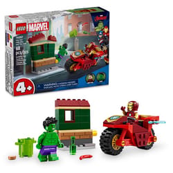 LEGO Marvel Super Heroes Iron Man with Bike and The Hulk Multicolored 68 pc