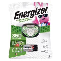 Energizer Vision HD + 350 lm Green LED Headlight AAA Battery