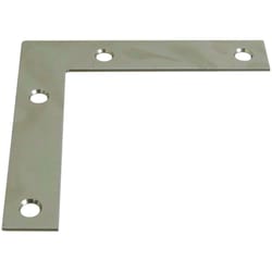 National Hardware 4 in. H X 0.75 in. W X 0.07 in. D Zinc-Plated Steel Flat Corner Brace