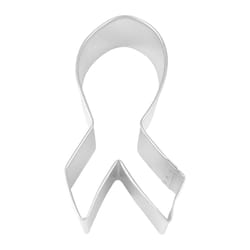 R&M International Ribbon 2 in. W X 4 in. L Cookie Cutter Silver 1 pc