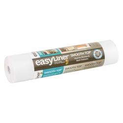 Duck Smooth Top EasyLiner 10 ft. L X 12 in. W White Non-Adhesive Shelf Liner