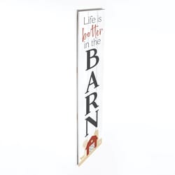P Graham Dunn Multicolored Wood 47 in. H X 10.5 in. L X 0.75 in. W Life is Better in the Barn Porch