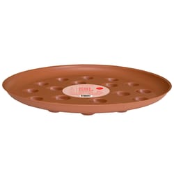 Curtis Wagner Plastics 1.5 in. H X 14 in. D Plastic Plant Saucer Terracotta