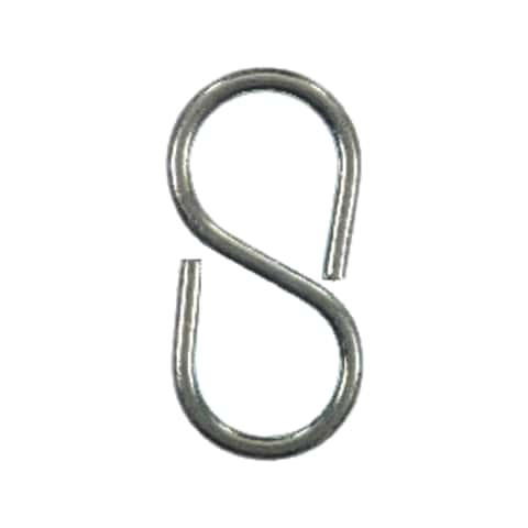 Ace Small Zinc-Plated Silver Steel 2-1/8 in. L Closed S-Hook 25 lb