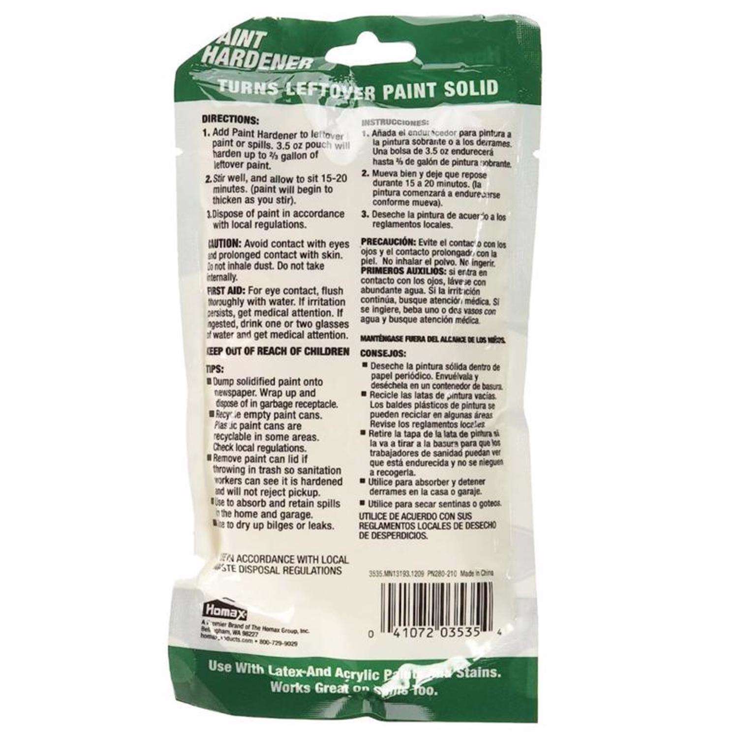 Homax 3-Pack Paint Hardener, Fast Acting Paint Solidifier, #3535, 3.5oz Each