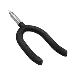 Crawford 2.63 in. L Vinyl Coated Black Steel Large Super Tool Hook 50 lb. cap. 1 pk