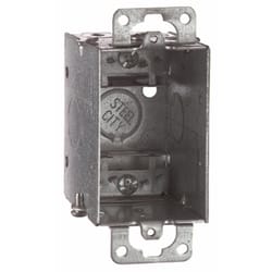 Steel City 12.5 cu in Rectangle Galvanized Steel 1 gang Switch Box Silver