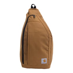 Carhartt Rain Defender Brown Sling Backpack 18 in. H X 10 in. W