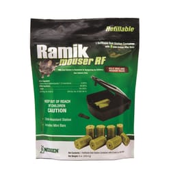 Ramik Mouser RF Fish-Flavored Bait Station and Bait Blocks For Mice and Rats 8 oz 1 pk