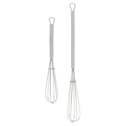 Harold Import Silver Stainless Steel Mini Balloon Wisk Set