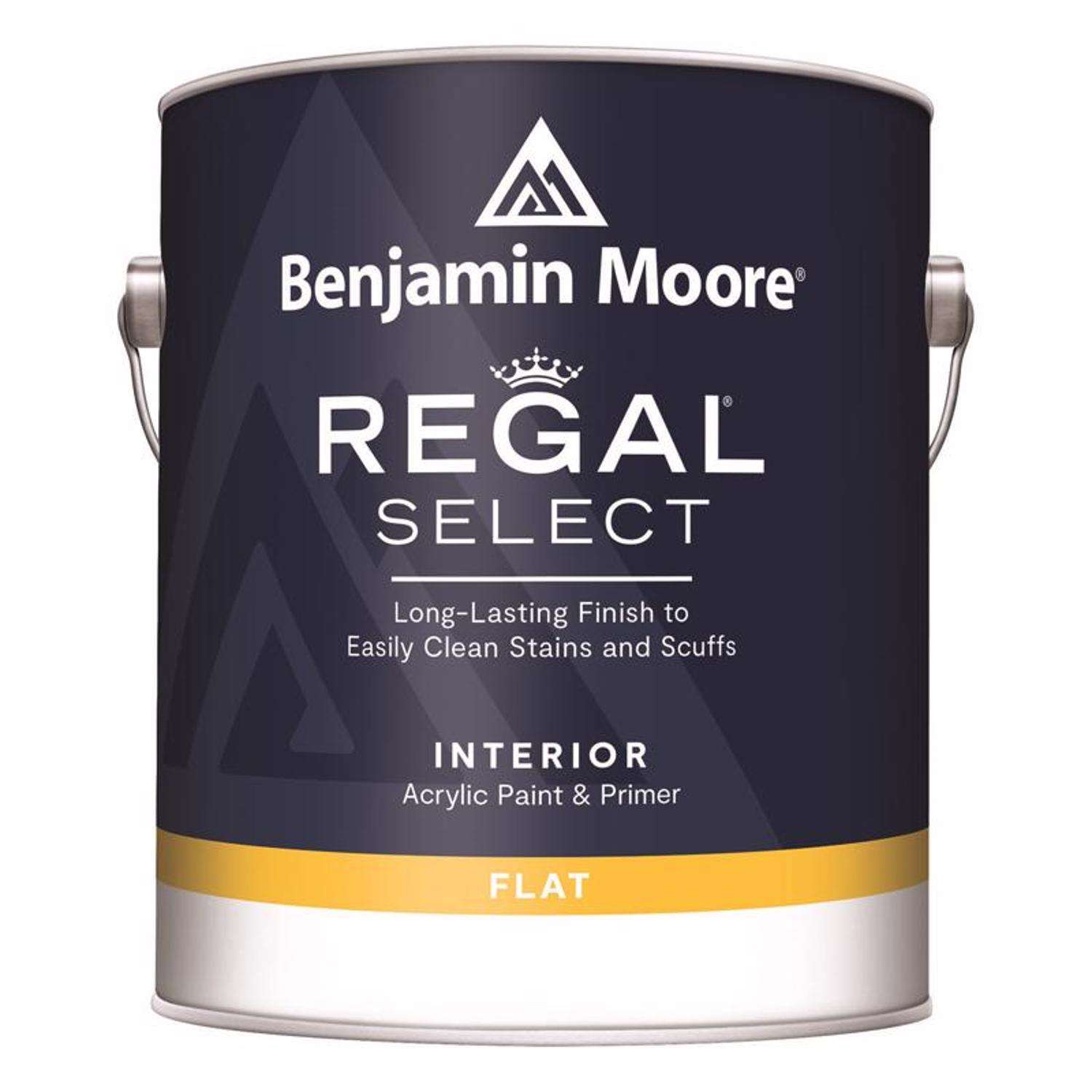 Benjamin Moore Regal Select Flat White Water-Based Paint and Primer  Interior 1 gal - Ace Hardware