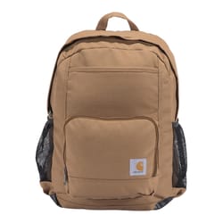 Carhartt Brown Single-Compartment Backpack 18 in. H X 13 in. W