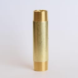 ATC 3/4 in. MPT 3/4 in. D MPT Yellow Brass Nipple 4 in. L