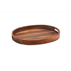 Kalmar Home Natural Acacia Wood Oval Serve Tray 1 pk