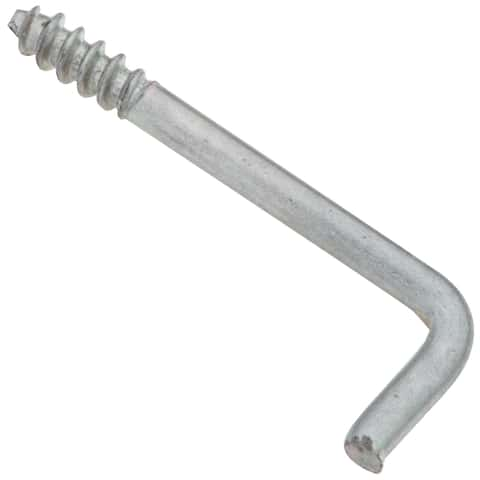 National Hardware 12-in Zinc Plated Steel Screw Hook in the Hooks