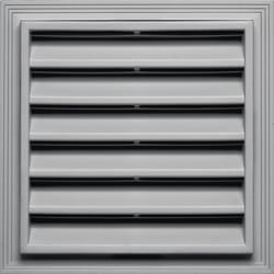 Builders Edge 12 in. W X 12 in. L Gray Copolymer Wall Louver