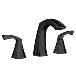 Moen Lindor Matte Black Modern Bathroom Faucet 8-16 in.