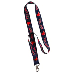 HILLMAN MLB Polyester Blue/Red Carabiner Clip Lanyard