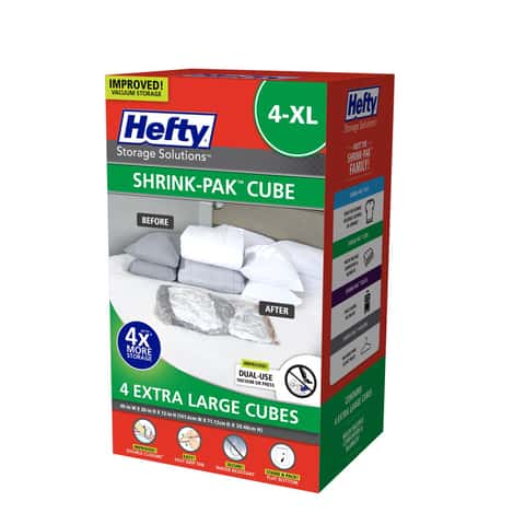 Hefty Shrink-Pak Clear Vacuum Cube Storage Bags - Ace Hardware