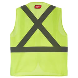 Milwaukee Reflective Class 2 Safety Vest High Visibility Yellow 2X/3X