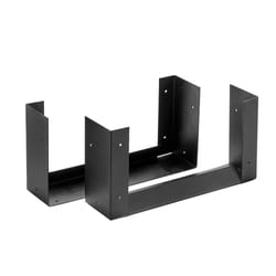 HY-C Shelter Black Powder Coated Steel Log Rack Bracket