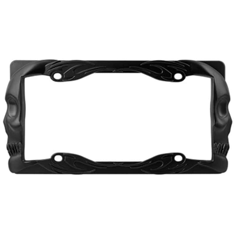 Custom Accessories Black Metal Skull License Plate Frame Ace Hardware