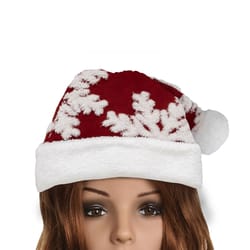 Dyno 17 in. Snowflake Santa Hat 1 pk