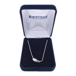 Montana Silversmiths Women's Turning Feather Silver Necklace Water Resistant