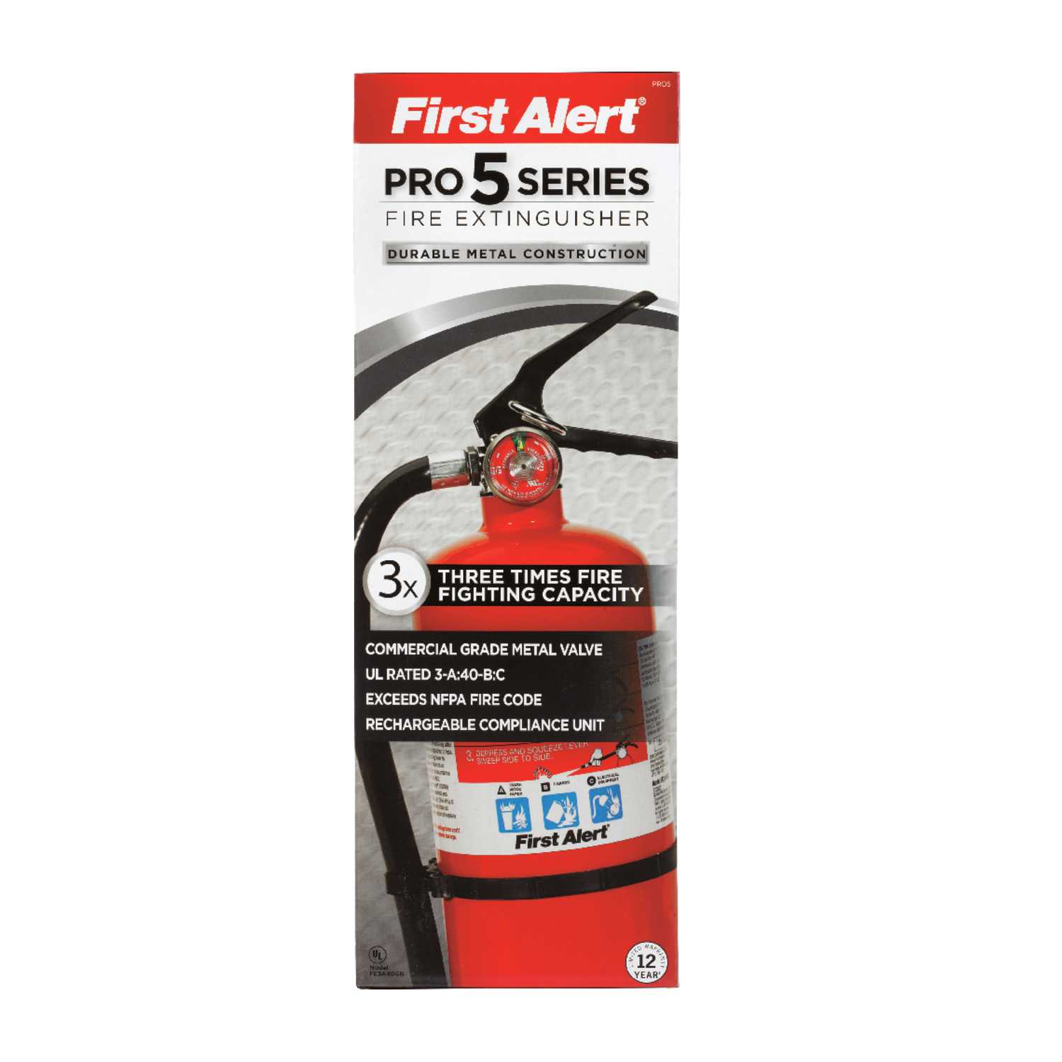 First Alert 5 lb. Fire Extinguisher For Household OSHA/US Coast Guard