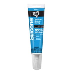 DAP White Silicone Rubber Door/Siding/ Window Sealant 2.8 oz