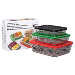 Genicook Clear Food Storage Container Set 3 pk