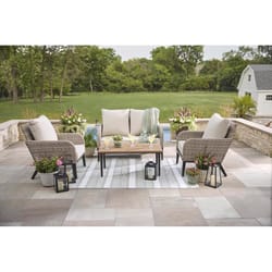 Living Accents Dayton 4 pc Steel Deep Seating Set