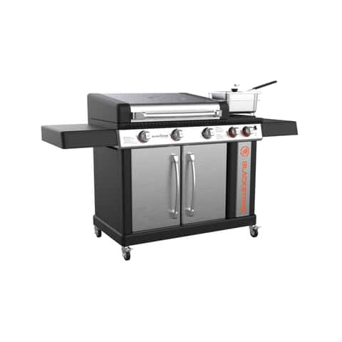 Blackstone 3 - Burner Free Standing Liquid Propane 48000 BTU Gas Grill with  Side Burner and Cabinet & Reviews