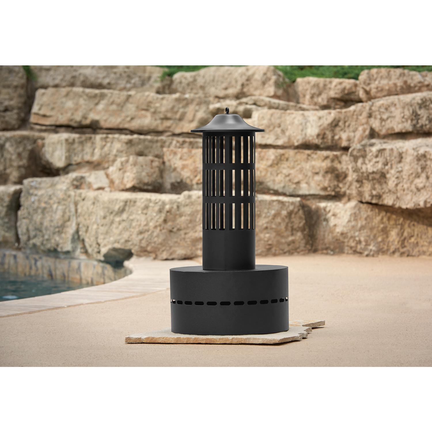 HY-C 13.5 in. W Steel Flame Round Wood Fire Pit Sansujyuku sansujyuku.com