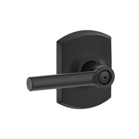 Schlage Broadway Matte Black Privacy Lever Right or Left Handed Schlage Broadway Matte Black Privacy Lever Right or Left Handed
