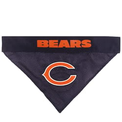 Pets First Black/White Chicago Bears Cotton/Nylon Dog Collar Bandana Small/Medium