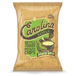 1 in 6 Snacks Carolina Cozumel Jalapeno Queso Kettle Cooked Potato Chips 2 oz Bagged
