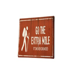 Open Road Brands Go The Extra Mile It's Never Crowded Sign Tin 1 pk