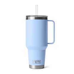 YETI Rambler 42 oz Big Sky Blue BPA Free Straw Mug