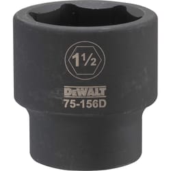 Dewalt 1-1/2 in. X 3/4 in. drive SAE 6 Point Impact Socket 1 pc