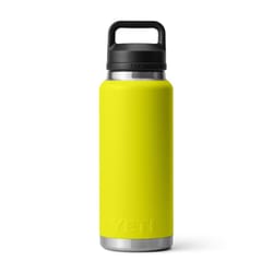 YETI Rambler 36 oz Firefly Yellow BPA Free Bottle with Chug Cap