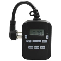 Prime EZ-SET Outdoor Digital Timer 125 V Black