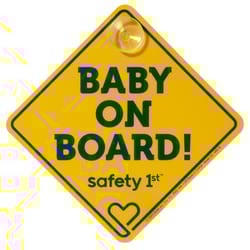 Safety 1st Yellow Nylon Baby On Board Magnet 1 pk