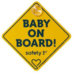 Safety 1st Yellow Nylon Baby On Board Magnet 1 pk