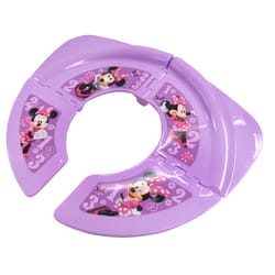 Ginsey Minnie Mouse Round Purple Plastic Child's Toilet Seat