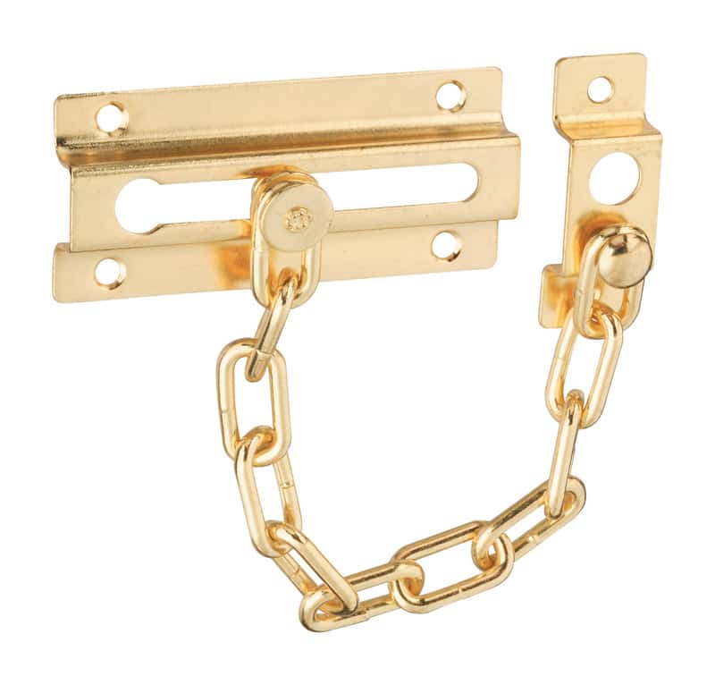  National  Hardware  4 in L Bright Brass Steel Door Chain 