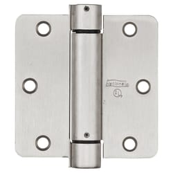 National Hardware 3-1/2 in. L Satin Nickel Spring Hinge 1 pk